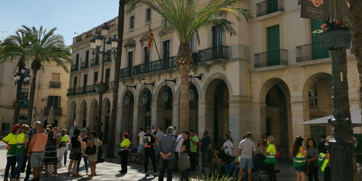 Manifestació treballadors servei neteja viària